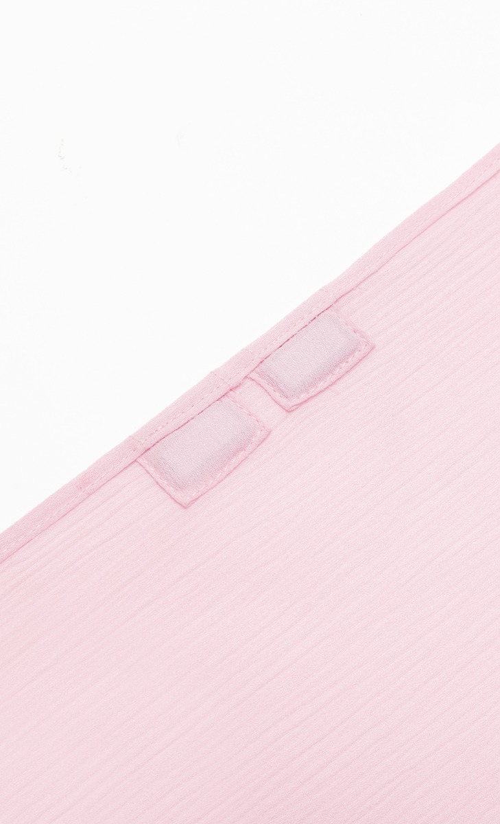 Nikaia Magnetic Triangle Chiffon Hijab in Pink image 2