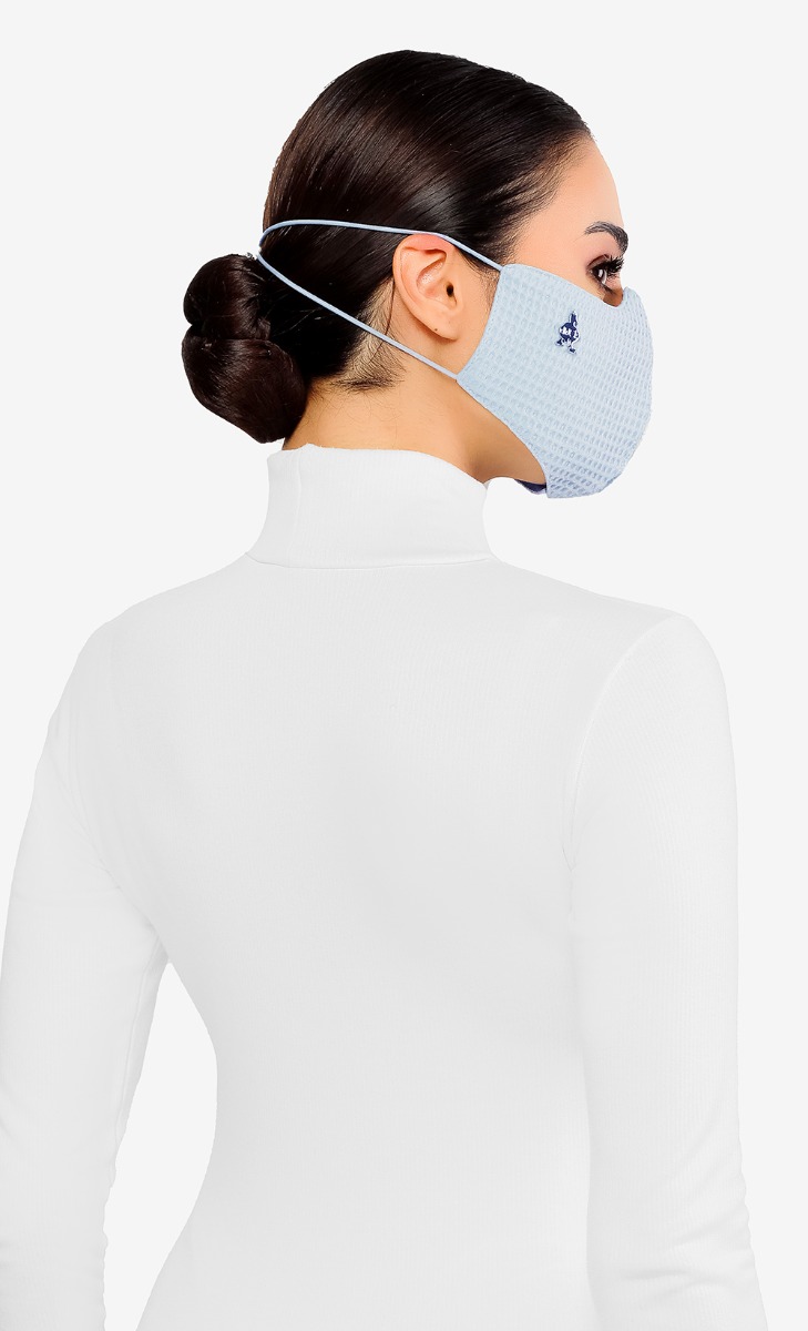 Textured Face Mask (Head-loop) in Oasis image 2