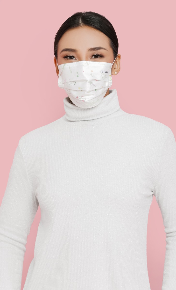 MEKAR Disposable Face Mask in Off White