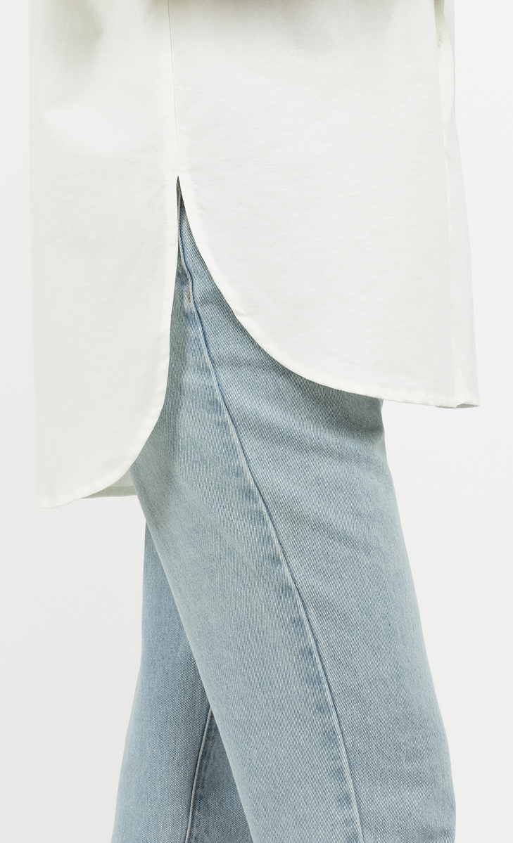 Oxford Oversized Shirt in Off-White image 2
