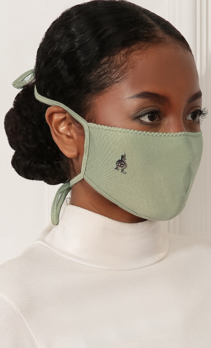 Jersey Face Mask (Tie-back) in Peary Nice