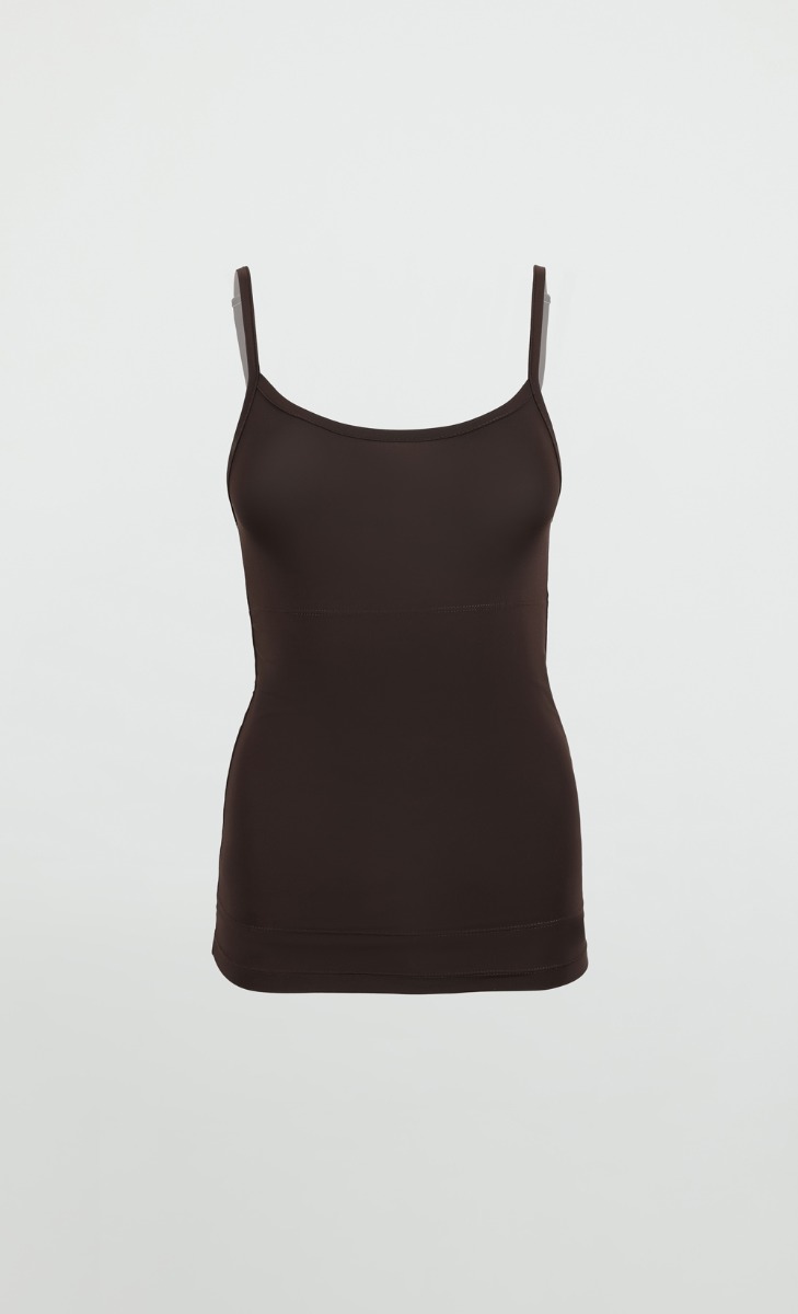 Tummy Tuck Camisole in Pecan Brown