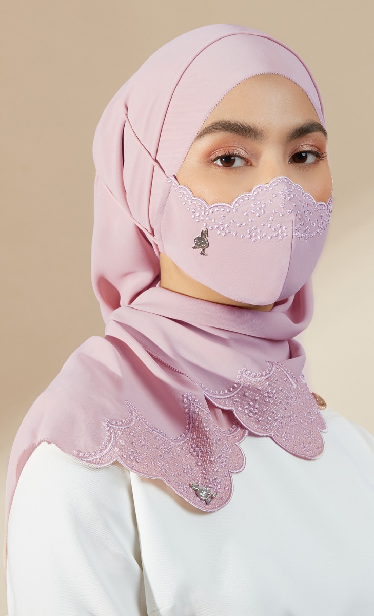 Frappe Dandelion Face Mask (Head-loop) in Pink