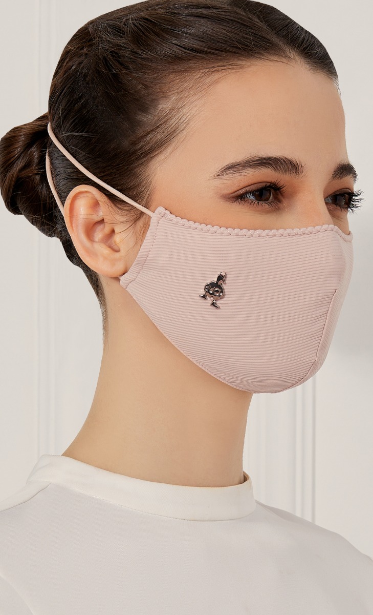 Textured Jersey Face Mask (Head-loop) with nanotechnology in Rose Blush