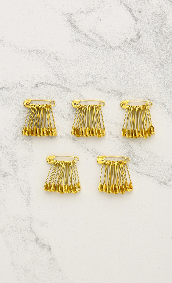 Safety Pins in Gold