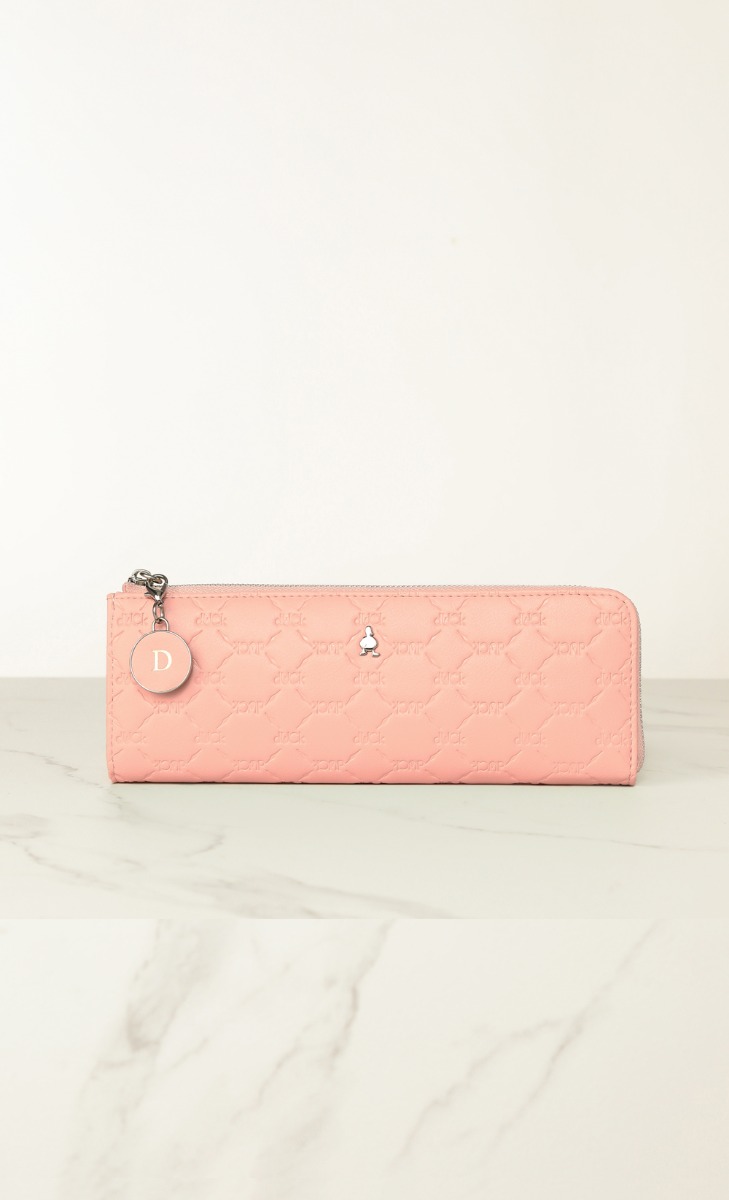 dUCk Monogram Compact Case in Salmon (Personalise It)