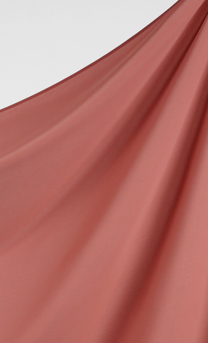 Fuji 2.0 Georgette Chiffon Hijab in Sashimi image 2