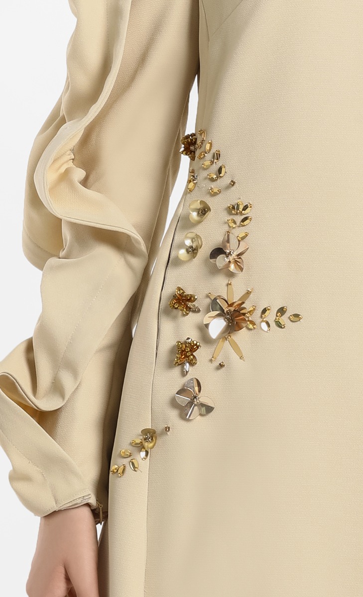 Sibu Dress in Plain Light Nude image 2