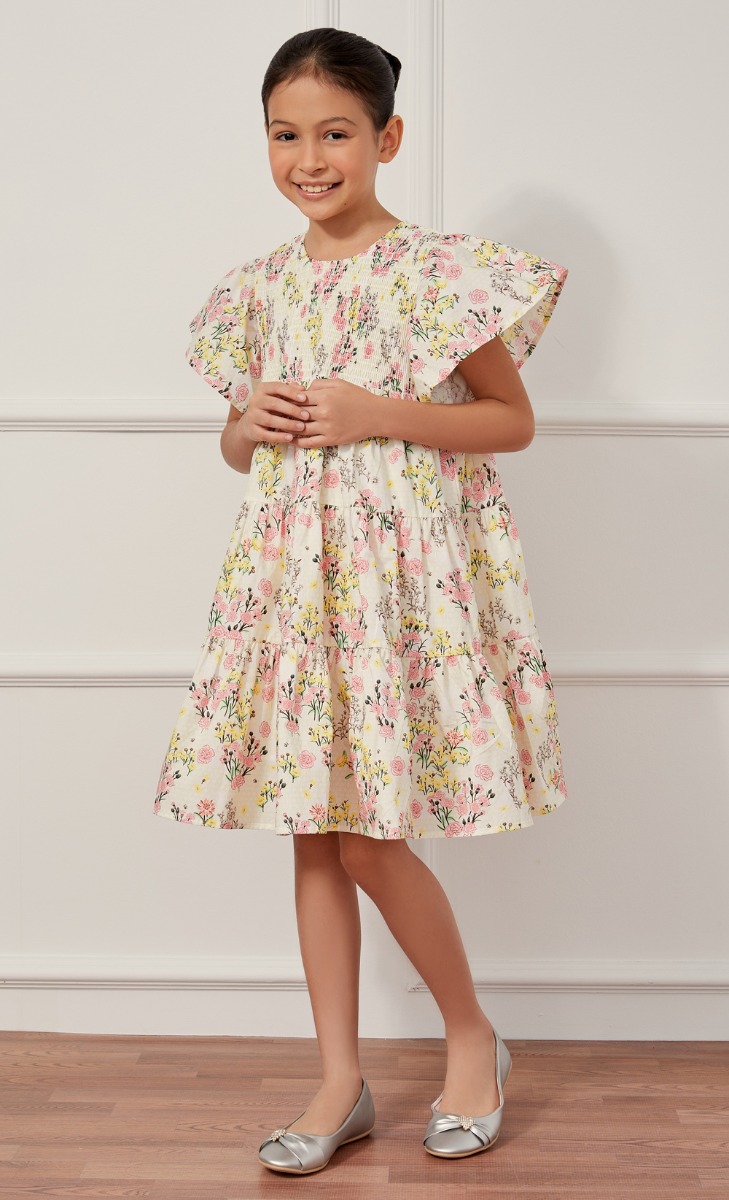 Winnie the Pooh x dUCk dUCkling Smock Dress in Valley