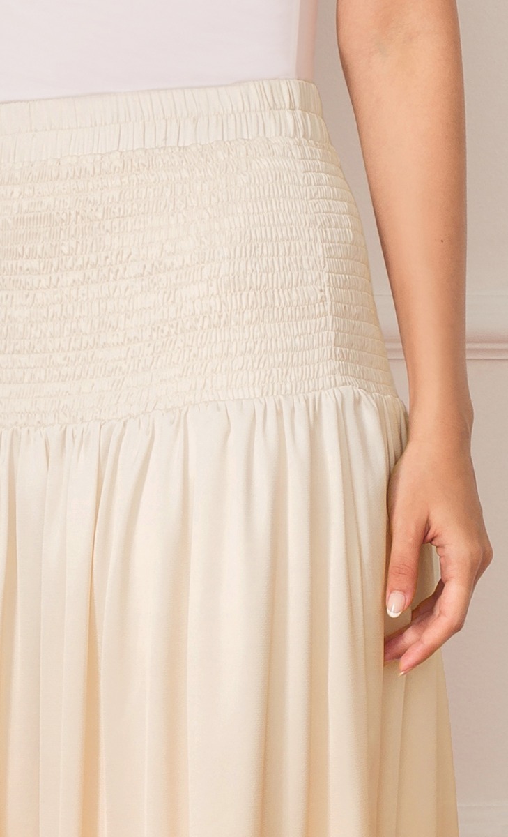 The Oops Edit Smock Skirt in Cream Indeed image 2