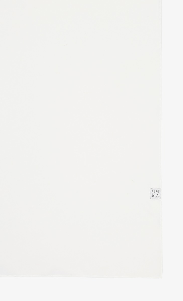 Sofya Half Moon Scarf In White image 2