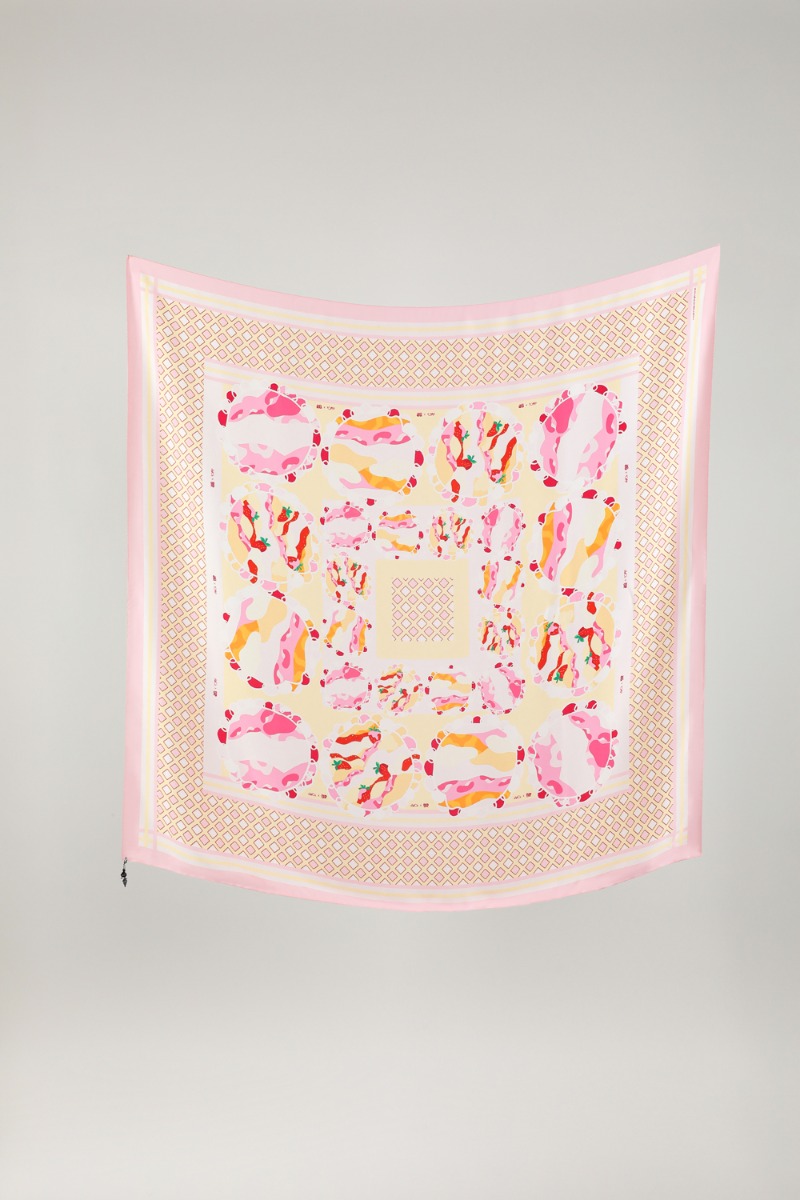 dUCk x Baskin Robbins Square Scarf in Strawberry Cheesecake image 2