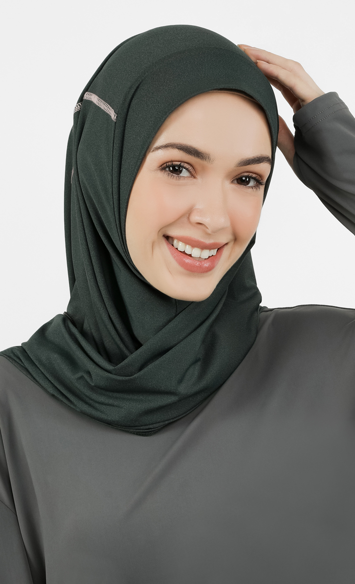 Swim Hijab in Dark Olive