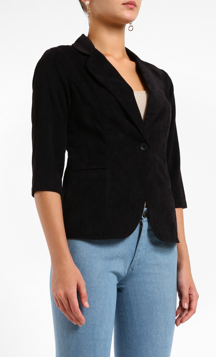 Ethel Cotton Long Coat in Black  image 2