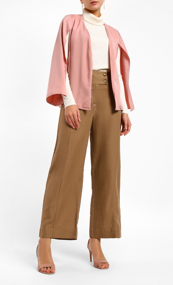 Zanna Arm Shawl Top in Pink 