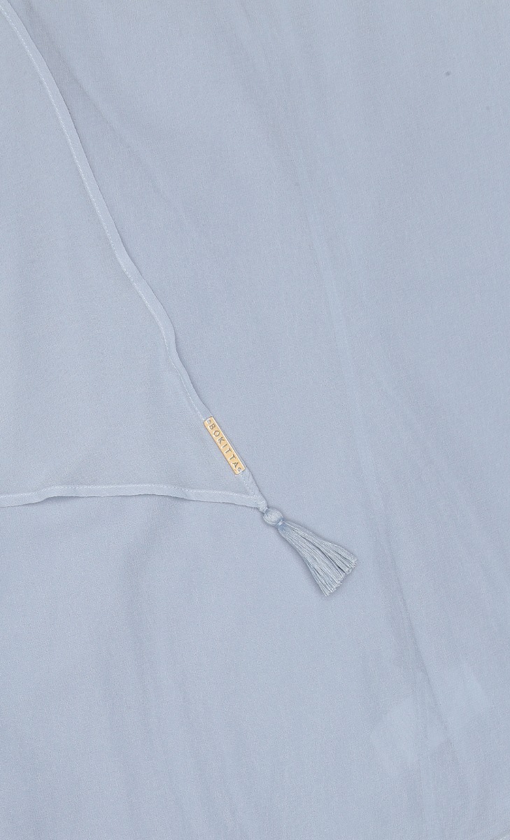 Taj Maxi Plain Scarf In Celestial Blue image 2