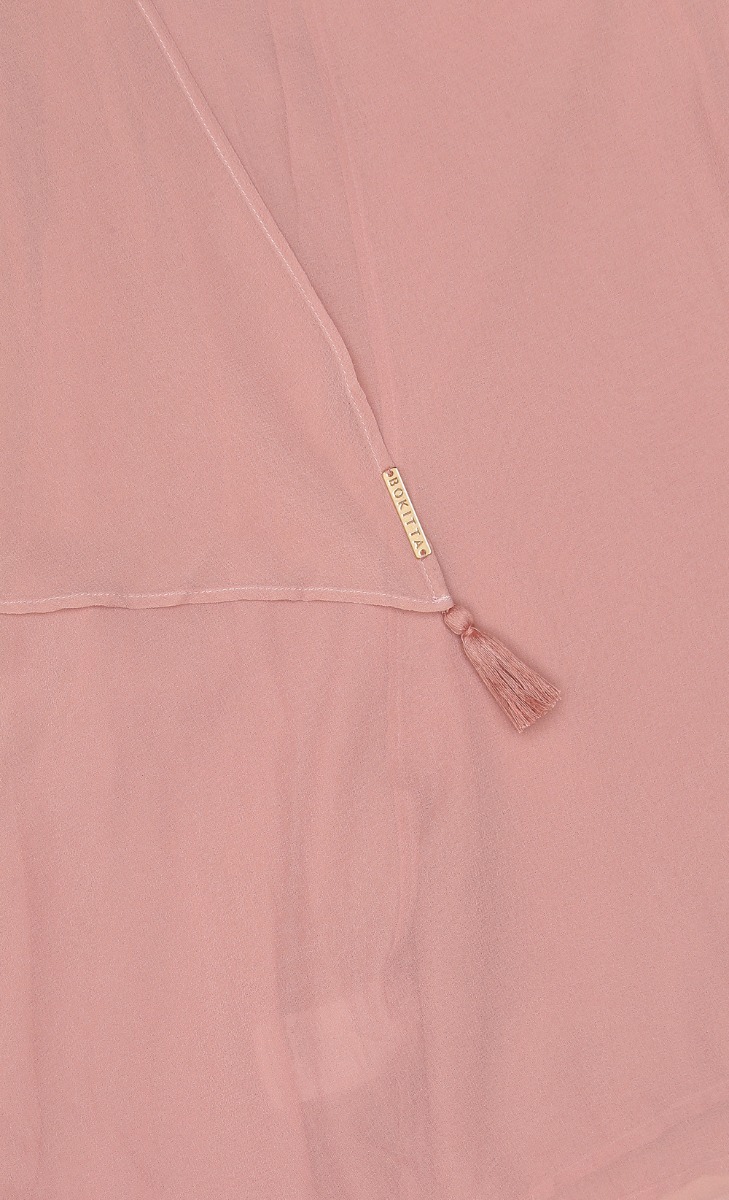 Taj Plain Scarf In Pale Mauve image 2