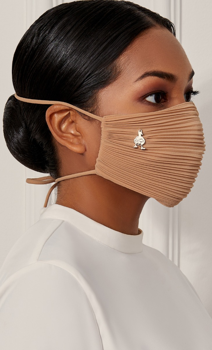 Pleats Face Mask (Tie-back) in Tarte