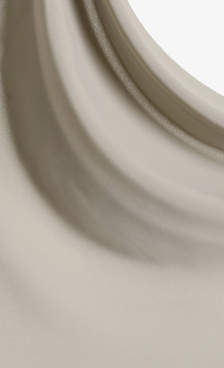 Geneva Georgette Chiffon Hijab in Taupe image 2