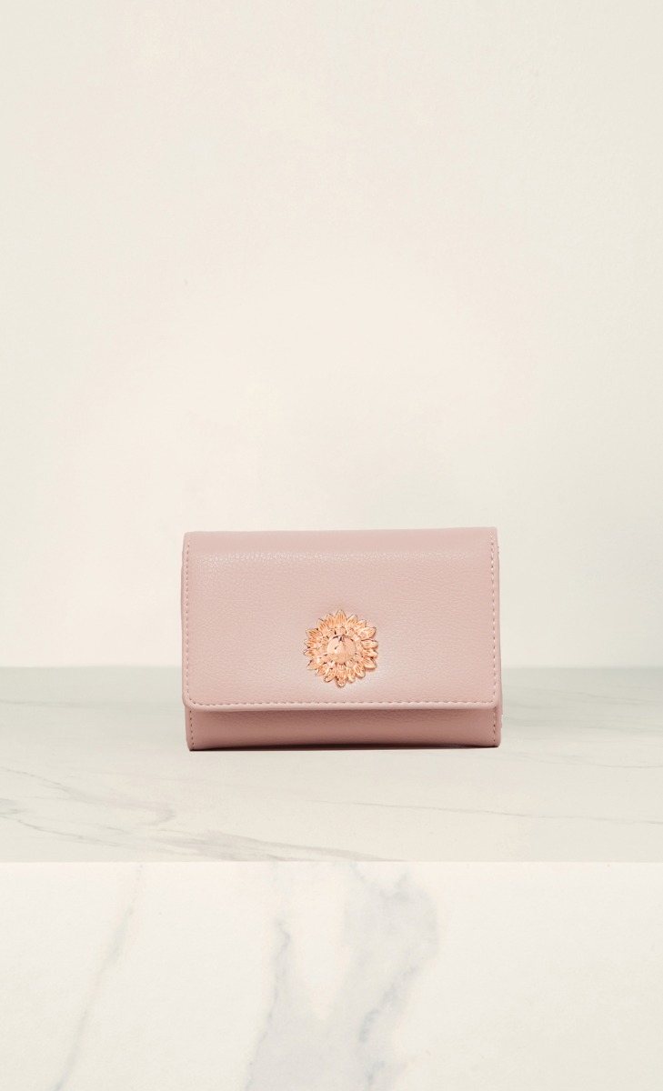 The Heritage dUCk Trifold Wallet in Blush