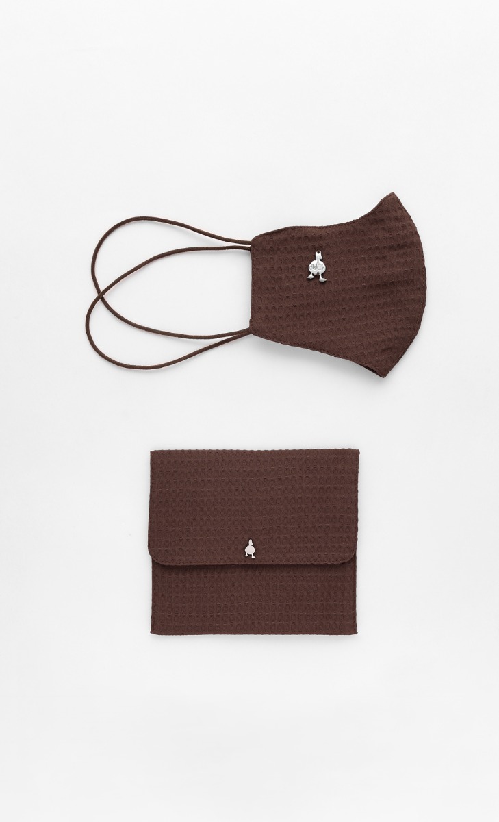 Textured Face Mask (Head-loop) in Toffee image 2