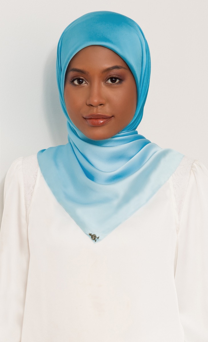 The Oops dUCk Square Scarf in Too Blue
