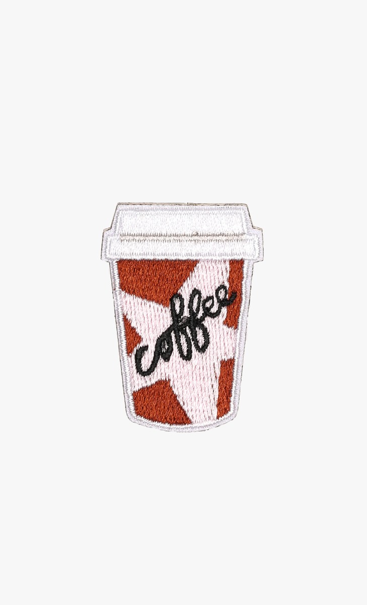 Coffee Cup Sticker Patch in Multi