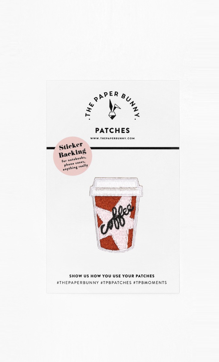 Coffee Cup Sticker Patch in Multi image 2