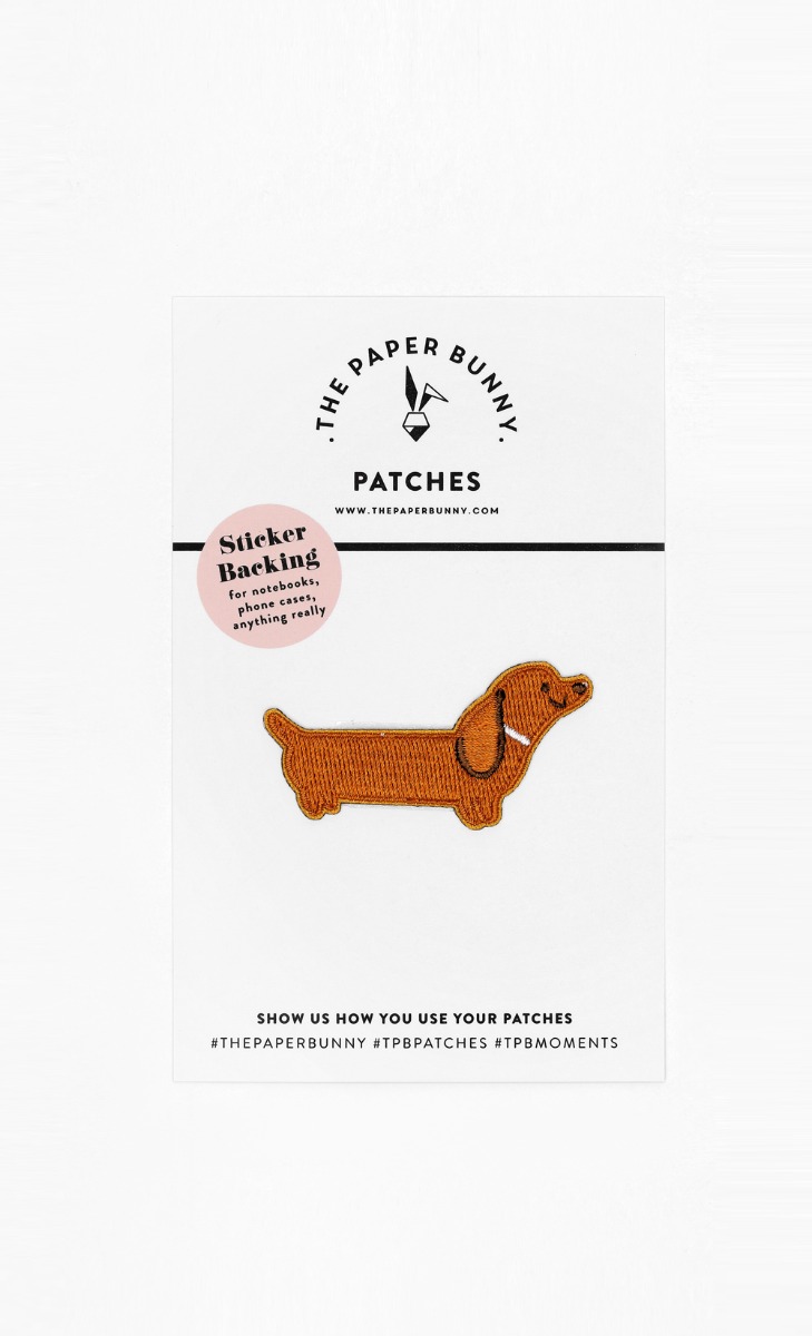 Piper The Dachshund Sticker Patch in Brown image 2
