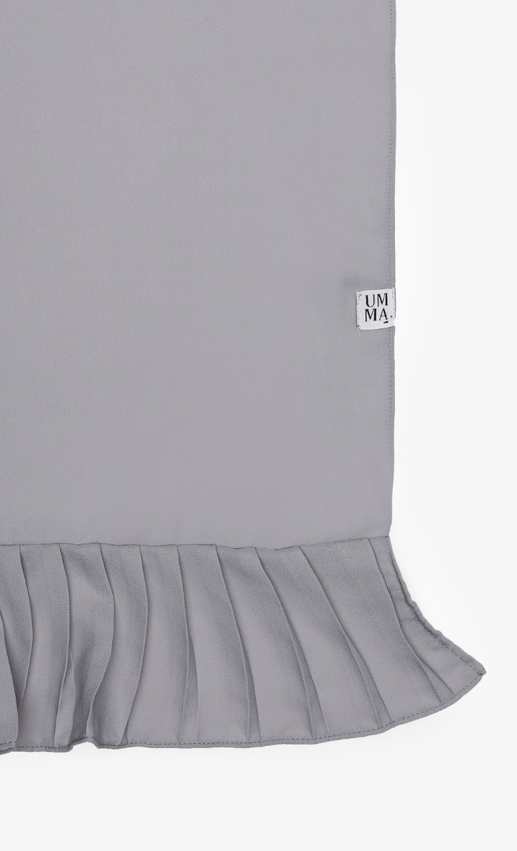 Larsa Pleated Chiffon Scarf in Glacier image 2