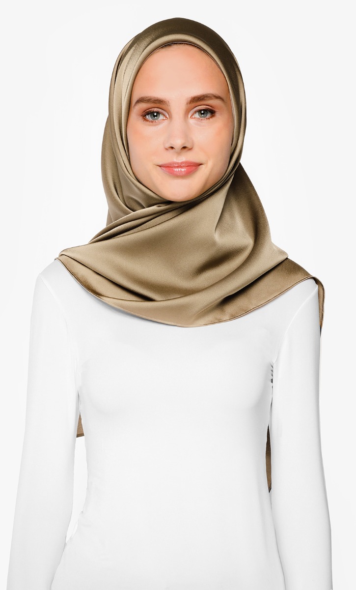 Asna Basic Square Scarf in Penny