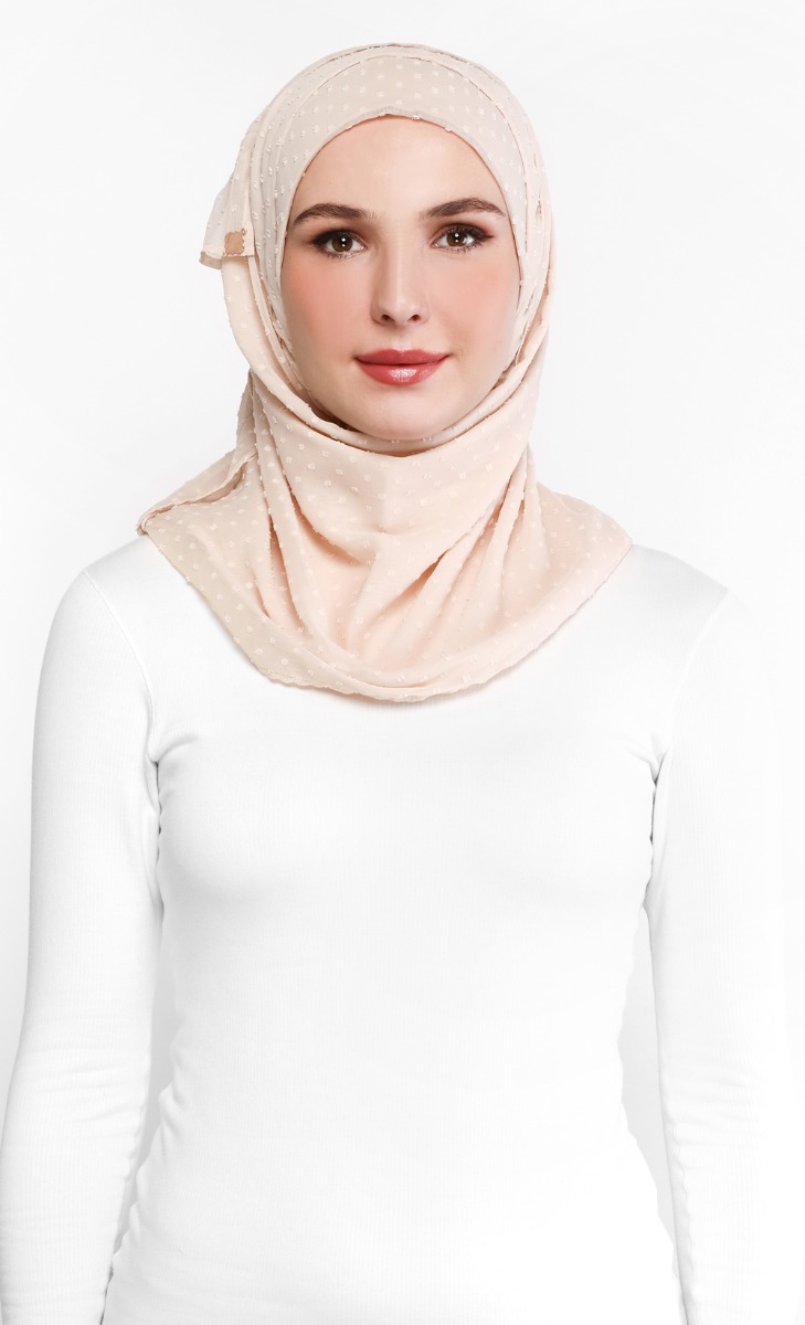 Voila Mini Plain Scarf In Shahmami