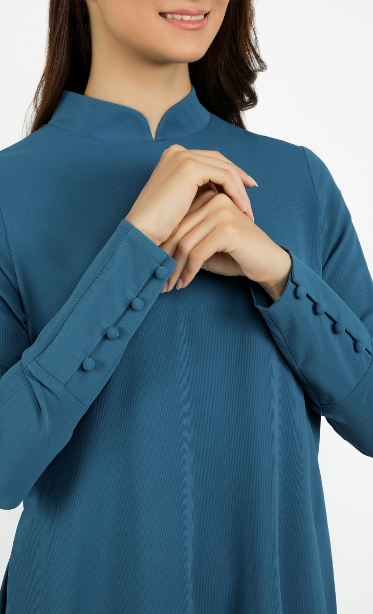 Warda Dress in Teal image 2