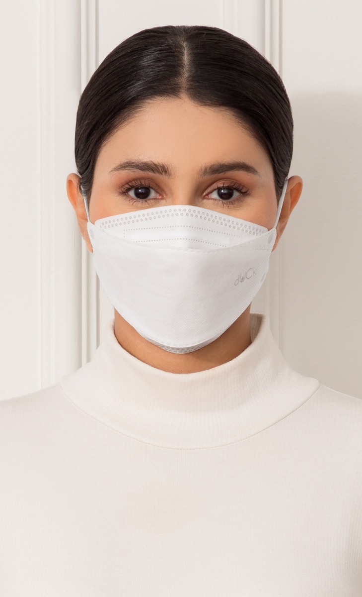 Mask Do It! Ergonomic Face Mask (Head-loop) in White image 2