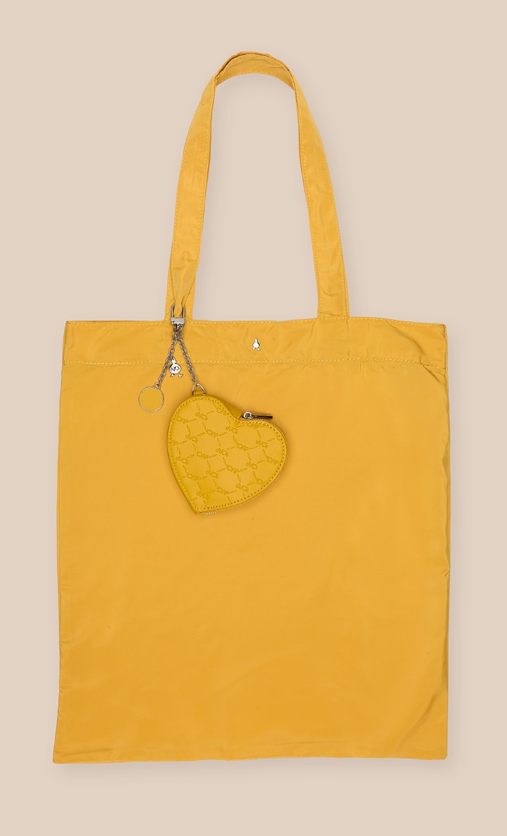 dUCk Monogram Heart-to-Bag Charm - Mango
