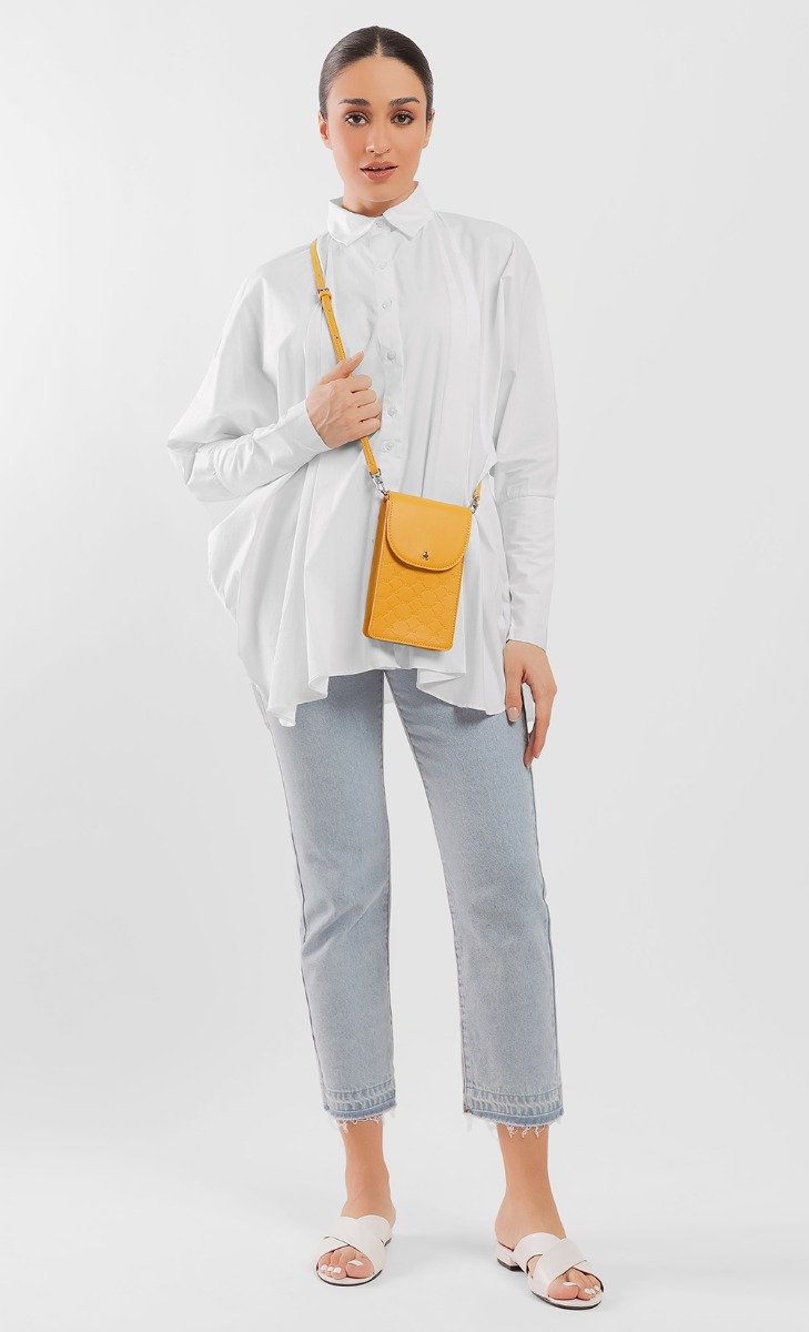 dUCk Monogram Celly Bag in Mango image 2